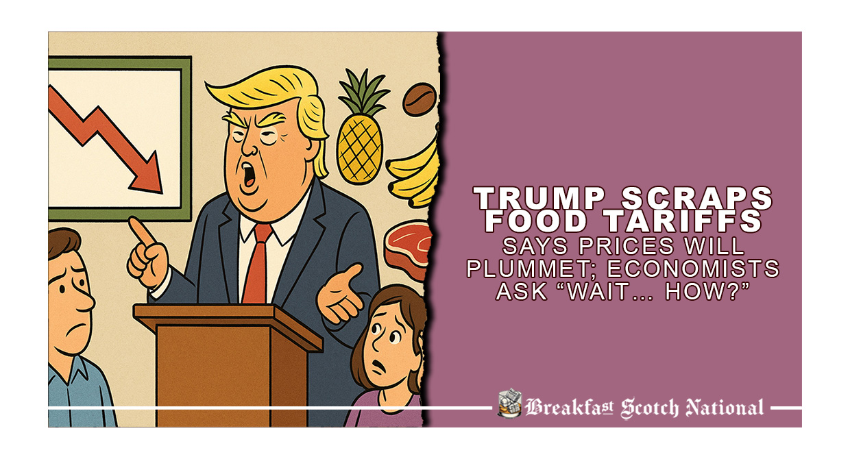 Trump Scraps Food Tariffs, Says Prices Will Plummet; Economists Ask “Wait… How?”