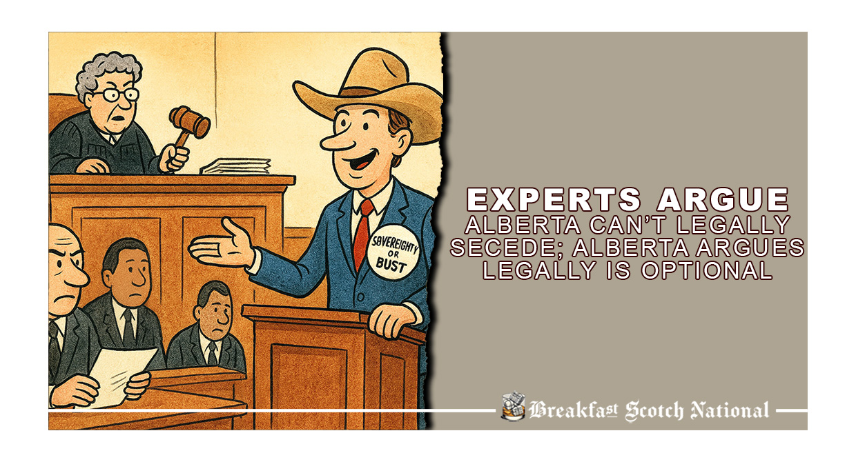 Experts Argue Alberta Can’t Legally Secede; Alberta Argues Legally Is Optional