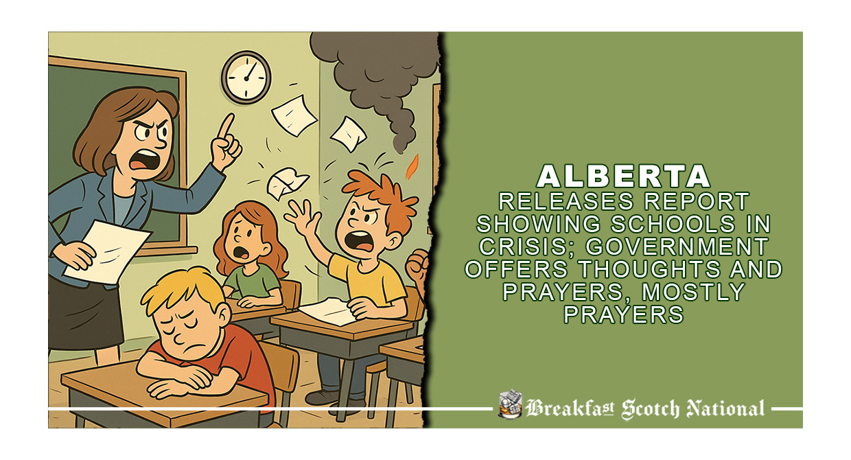 Alberta Releases Report Showing Schools in Crisis; Government Offers Thoughts and Prayers, Mostly Prayers