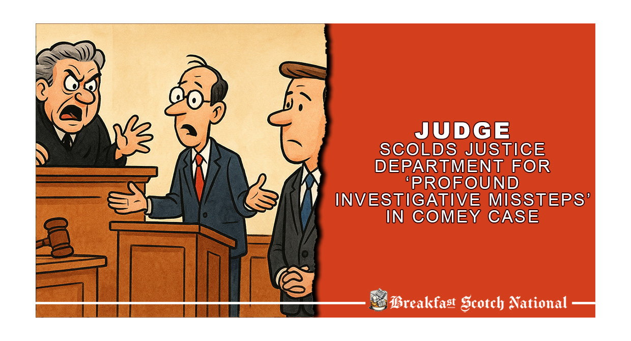 Judge Scolds Justice Department for ‘Profound Investigative Missteps’ in Comey Case