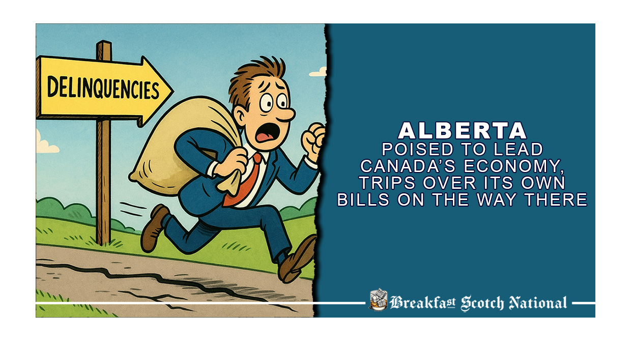 Alberta Poised to Lead Canada’s Economy, Trips Over Its Own Bills on the Way There