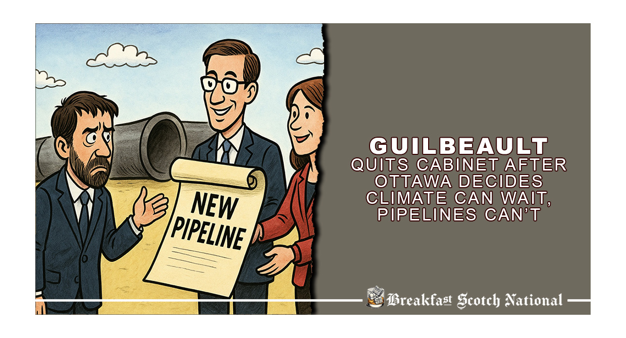 Guilbeault Quits Cabinet After Ottawa Decides Climate Can Wait, Pipelines Can’t