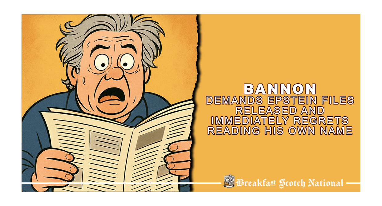 Bannon Demands Epstein Files Released and Immediately Regrets Reading His Own Name