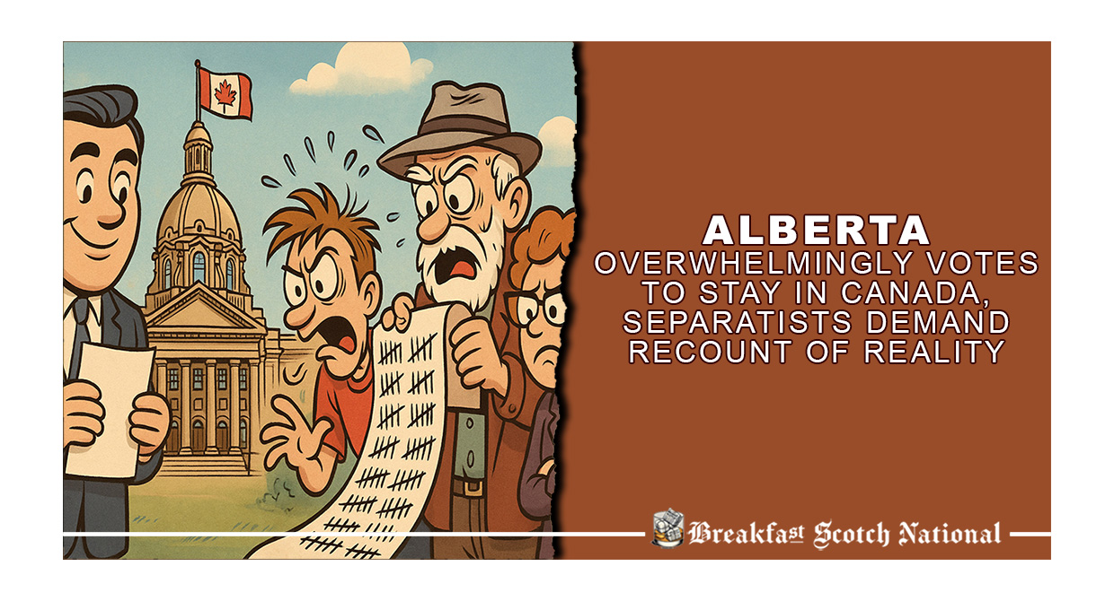 Alberta Overwhelmingly Votes to Stay in Canada, Separatists Demand Recount of Reality