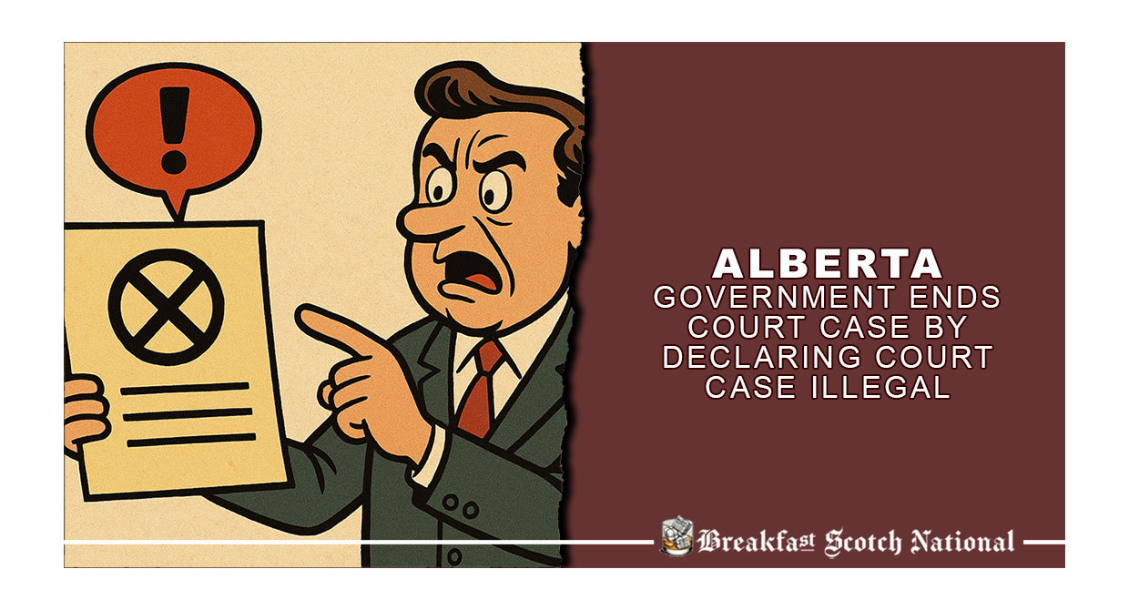 Alberta Government Ends Court Case by Declaring Court Case Illegal