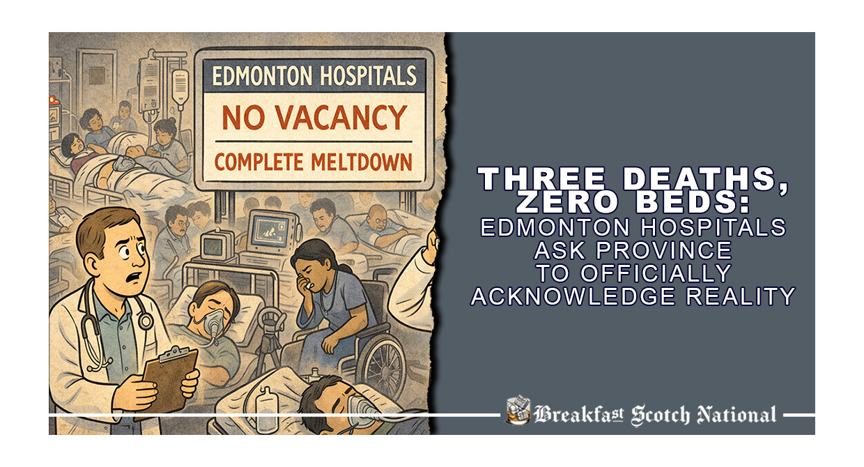 Three Deaths, Zero Beds: Edmonton Hospitals Ask Province to Officially Acknowledge Reality