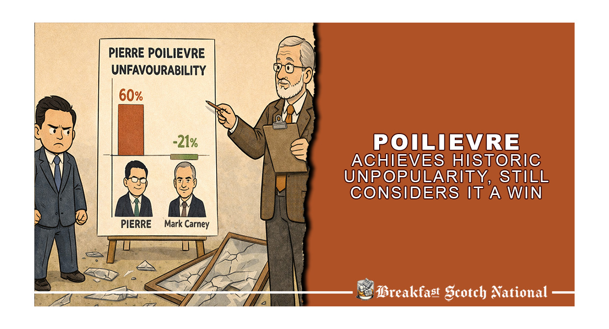 Poilievre Achieves Historic Unpopularity, Still Considers It a Win