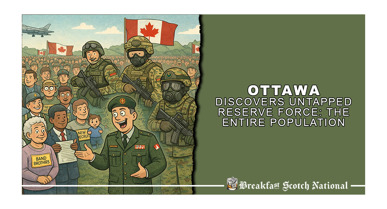 Ottawa Discovers Untapped Reserve Force: The Entire Population