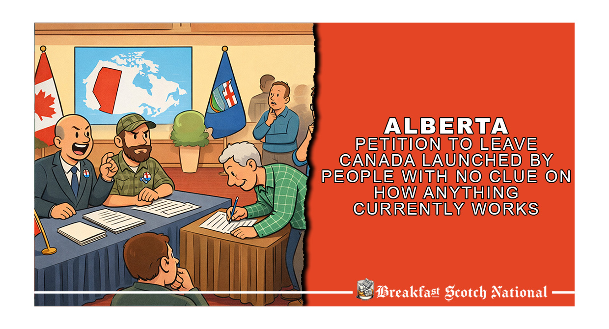 Alberta Petition to Leave Canada Launched by People with No Clue on How Anything Currently Works