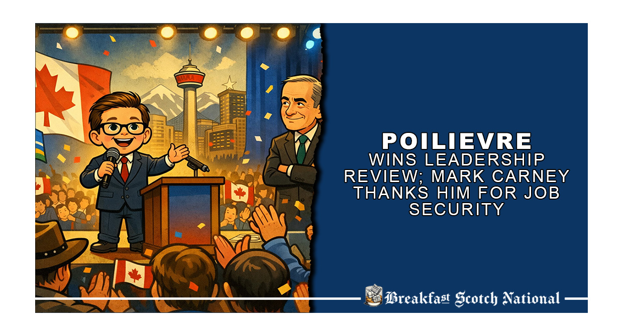 Poilievre Wins Leadership Review; Mark Carney Thanks Him for Job Security