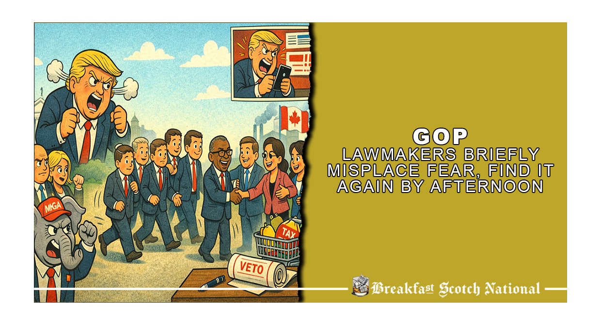 GOP Lawmakers Briefly Misplace Fear, Find It Again by Afternoon