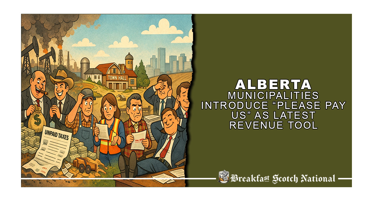 Alberta Municipalities Introduce “Please Pay Us” As Latest Revenue Tool