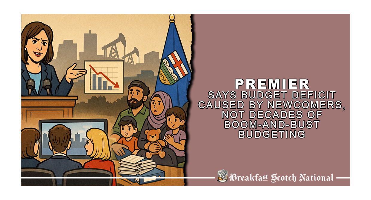 Premier Says Budget Deficit Caused by Newcomers, Not Decades of Boom-and-Bust Budgeting