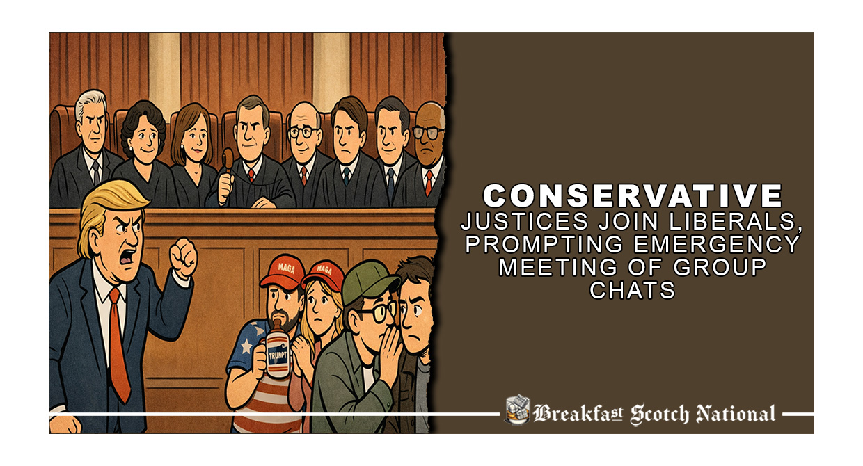 Conservative Justices Join Liberals, Prompting Emergency Meeting of Group Chats