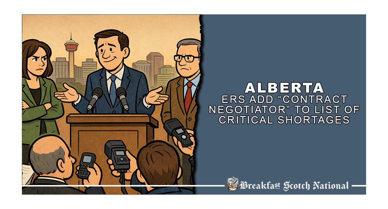 Alberta ERs Add “Contract Negotiator” to List of Critical Shortages