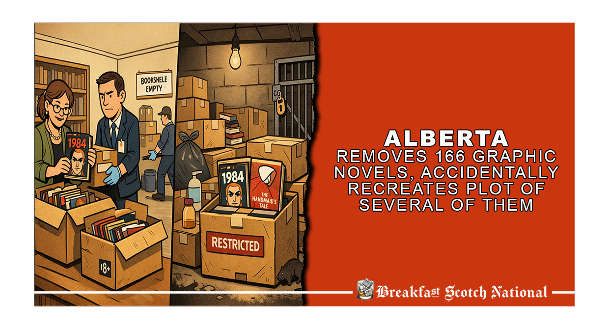 Alberta Removes 166 Graphic Novels, Accidentally Recreates Plot of Several of Them