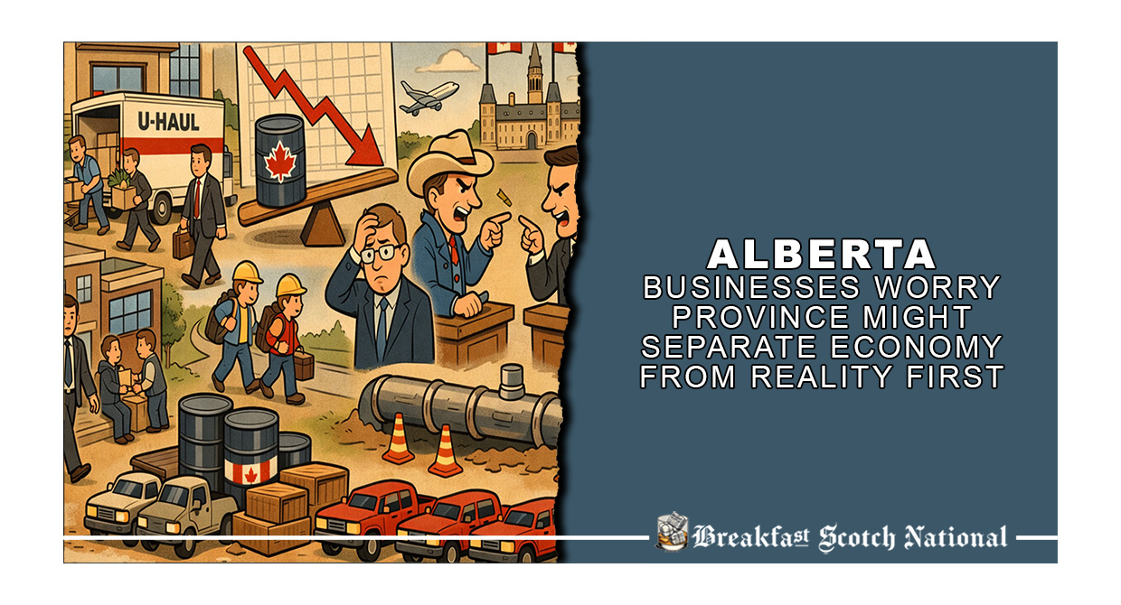 Alberta Businesses Worry Province Might Separate Economy From Reality First
