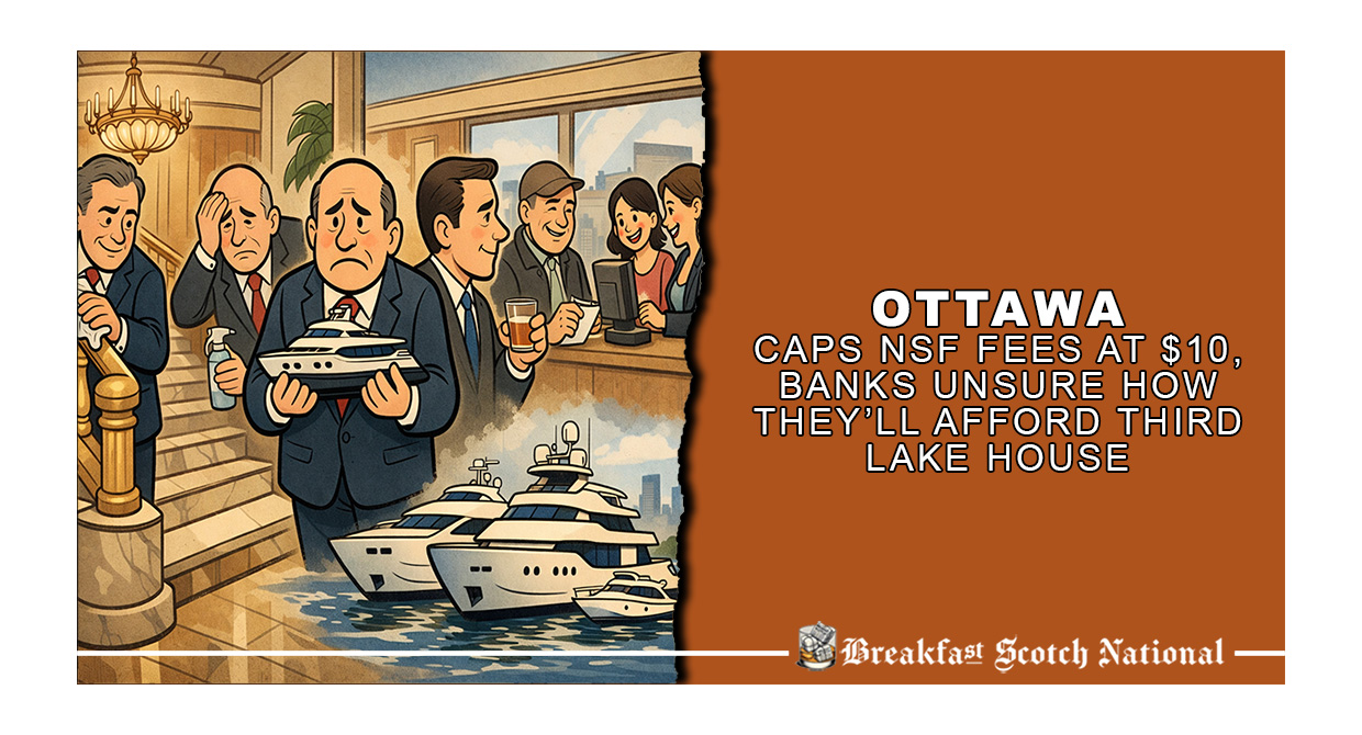 Ottawa Caps NSF Fees At $10, Banks Unsure How They’ll Afford Third Lake House