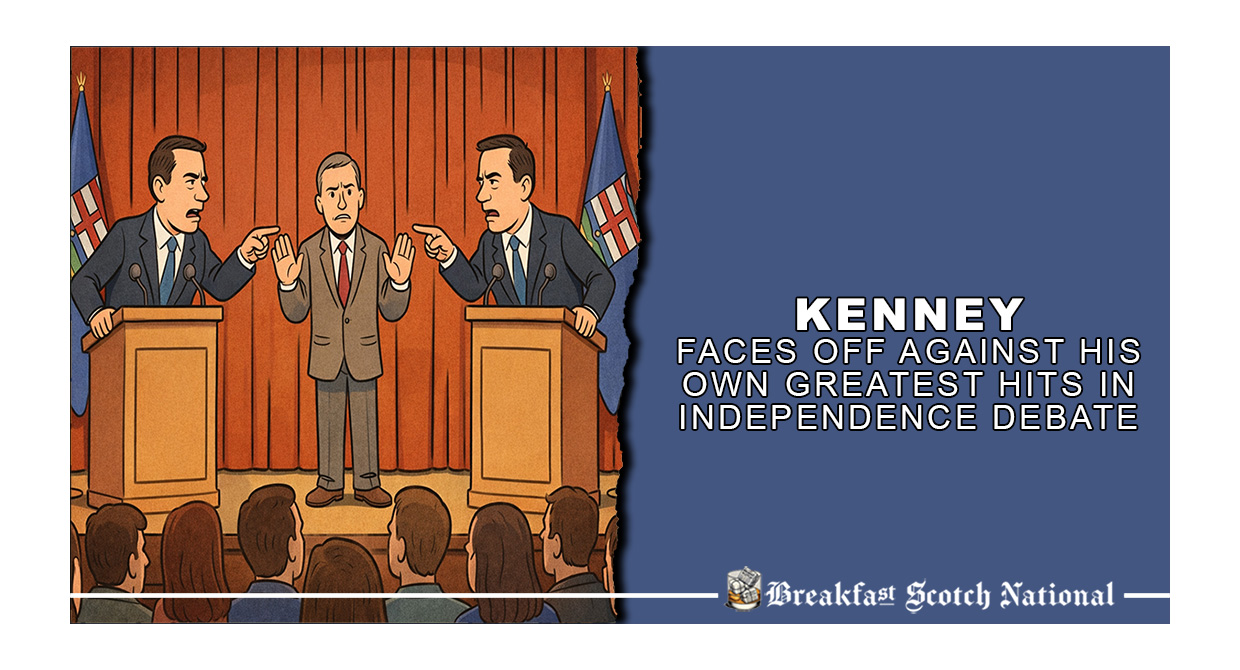 Kenney Faces Off Against His Own Greatest Hits in Independence Debate