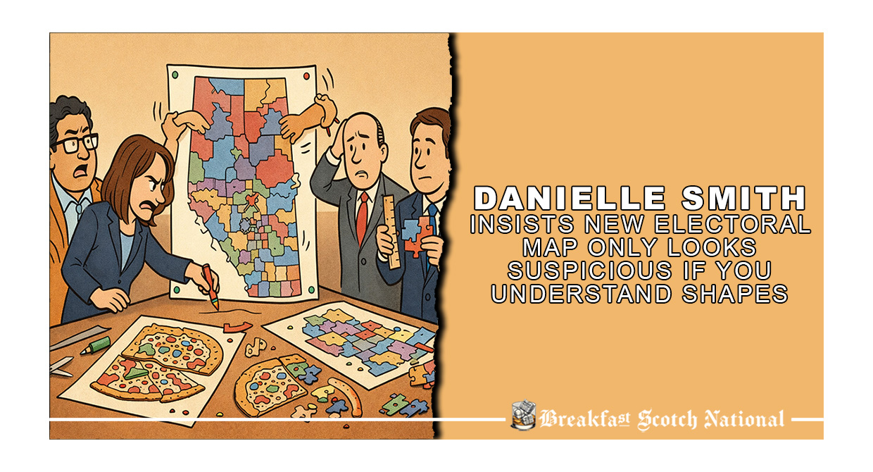 Danielle Smith Insists New Electoral Map Only Looks Suspicious If You Understand Shapes