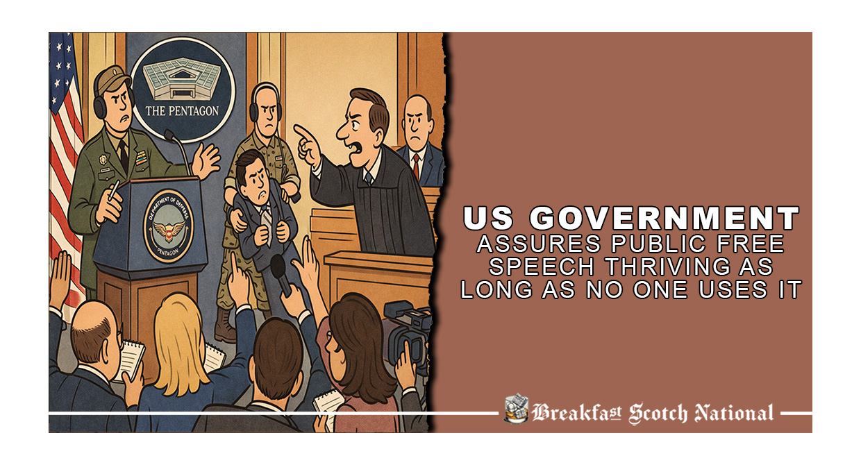 US Government Assures Public Free Speech Thriving as Long as No One Uses It