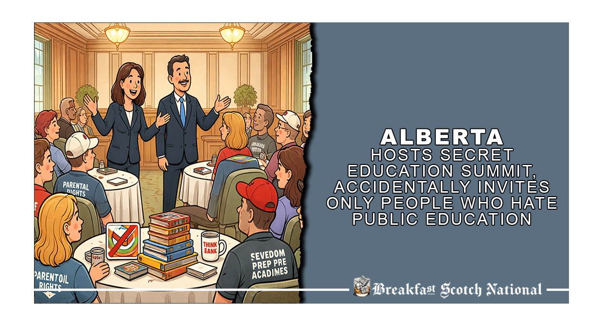 Alberta Hosts Secret Education Summit, Accidentally Invites Only People Who Hate Public Education