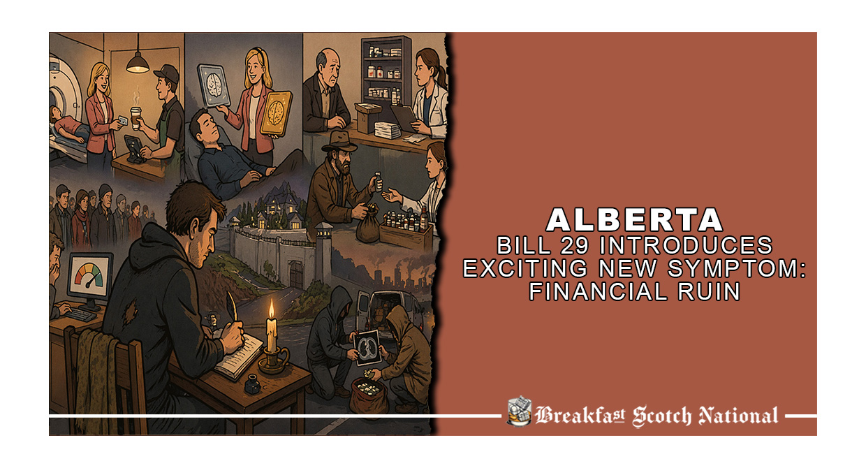 Alberta Bill 29 Introduces Exciting New Symptom: Financial Ruin