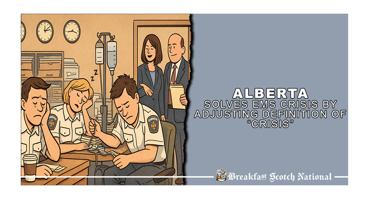 Alberta Solves EMS Crisis By Adjusting Definition Of “Crisis”