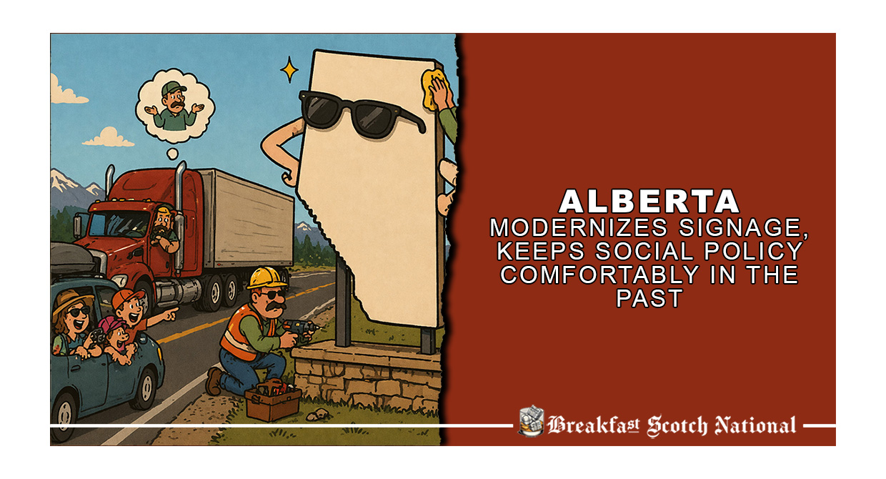 Alberta Modernizes Signage, Keeps Social Policy Comfortably in the Past
