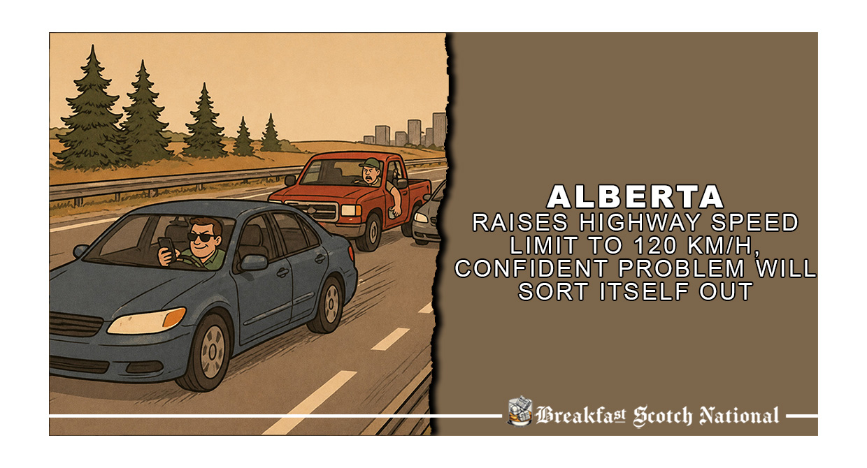 Alberta Raises Highway Speed Limit to 120 km/h, Confident Problem Will Sort Itself Out