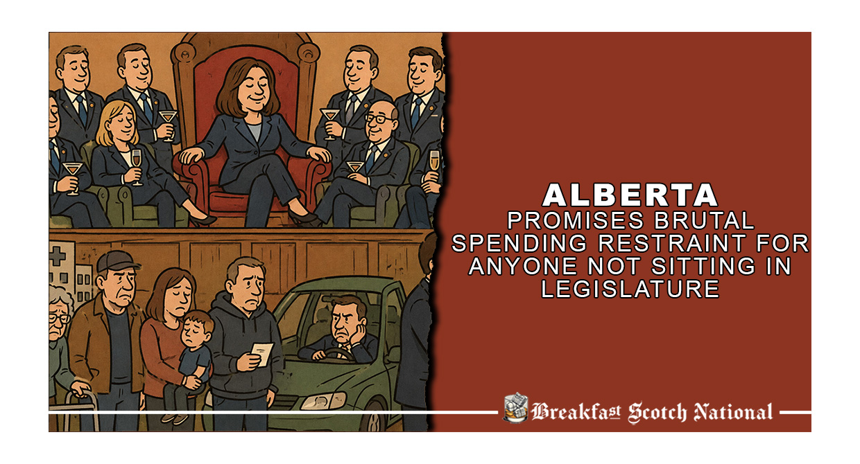 Alberta Promises Brutal Spending Restraint For Anyone Not Sitting In Legislature