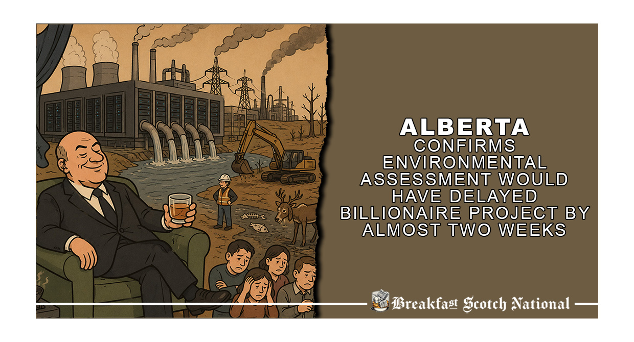 Alberta Confirms Environmental Assessment Would Have Delayed Billionaire Project By Almost Two Weeks