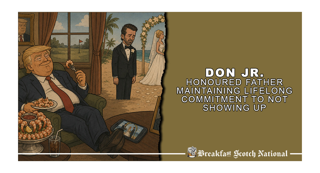 Don Jr. Honoured Father Maintaining Lifelong Commitment To Not Showing Up