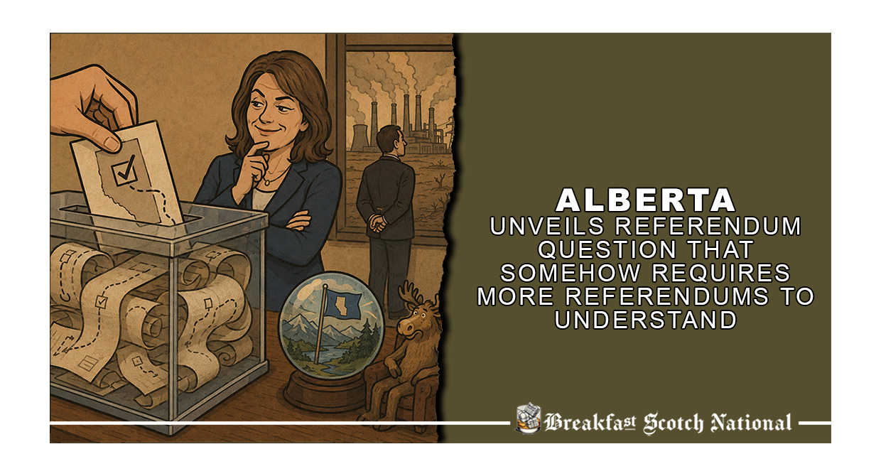 Alberta Unveils Referendum Question That Somehow Requires More Referendums To Understand