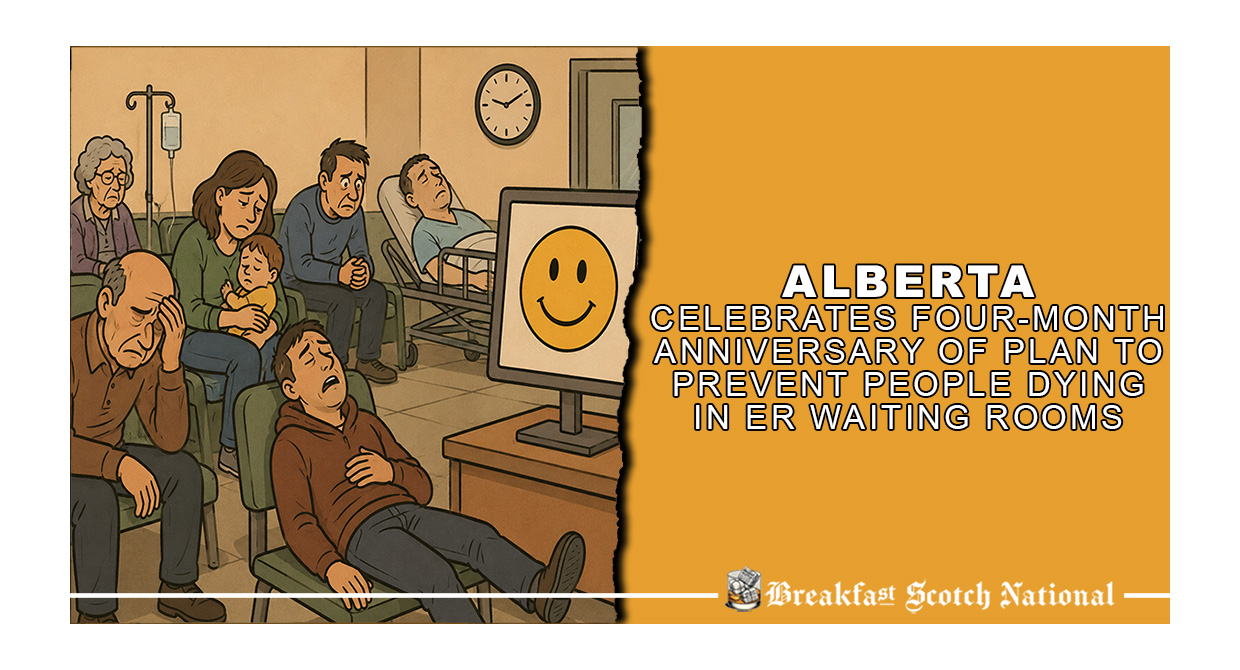 Alberta Celebrates Four-Month Anniversary Of Plan To Prevent People Dying In ER Waiting Rooms