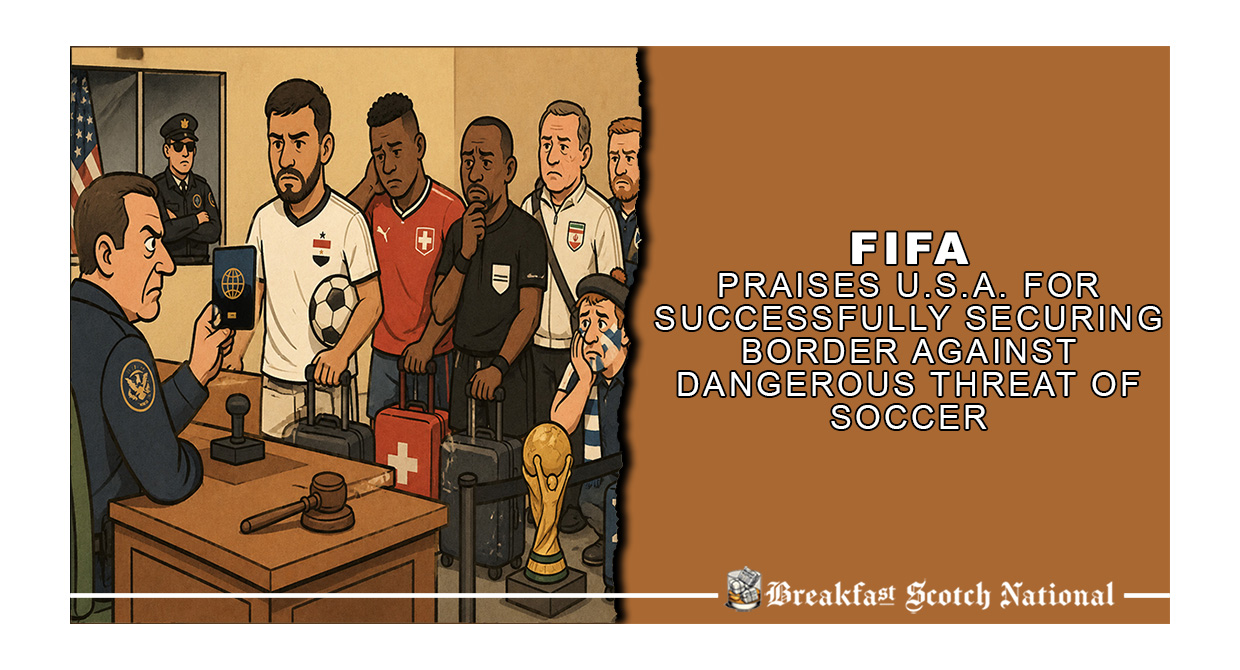 FIFA Praises U.S.A. For Successfully Securing Border Against Dangerous Threat Of Soccer