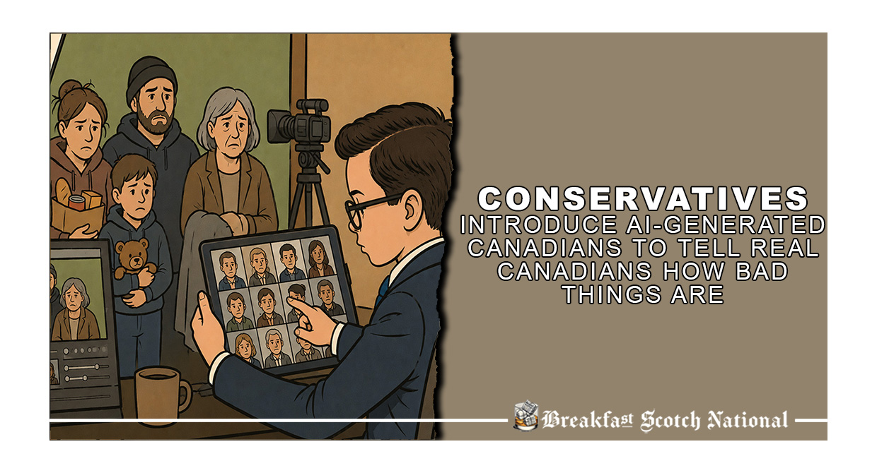 Conservatives Introduce AI-Generated Canadians To Tell Real Canadians How Bad Things Are