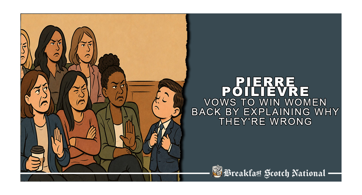 Pierre Poilievre Vows to Win Women Back by Explaining Why They’re Wrong