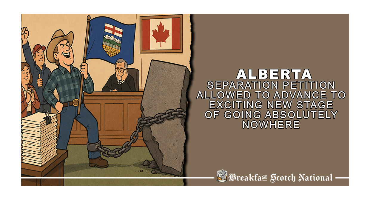 Alberta Separation Petition allowed To Advance To Exciting New Stage Of Going Absolutely Nowhere