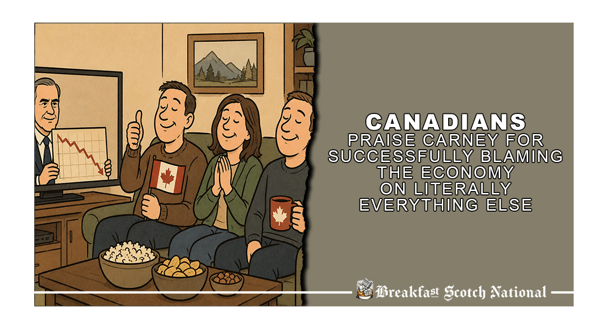 Canadians Praise Carney for Successfully Blaming the Economy on Literally Everything Else