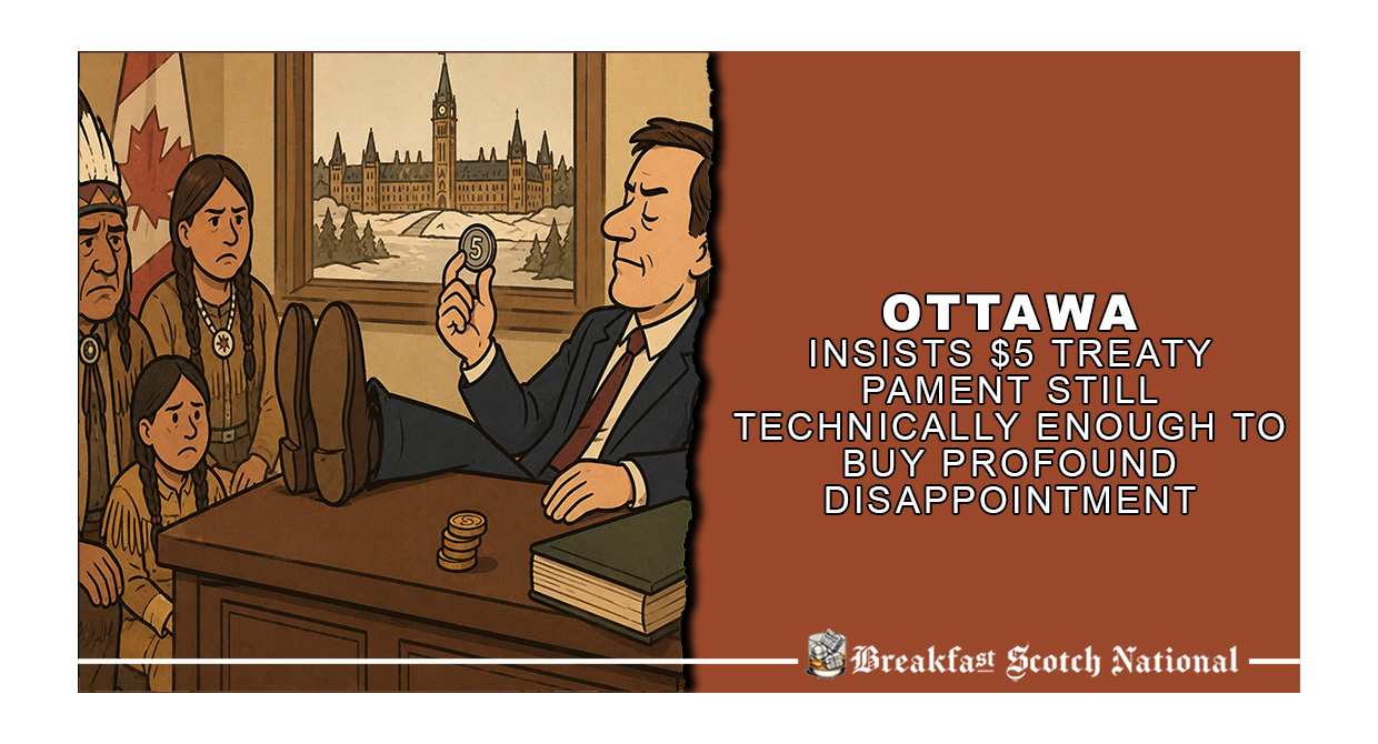 Ottawa insists $5 treaty payment still technically enough to buy profound disappointment