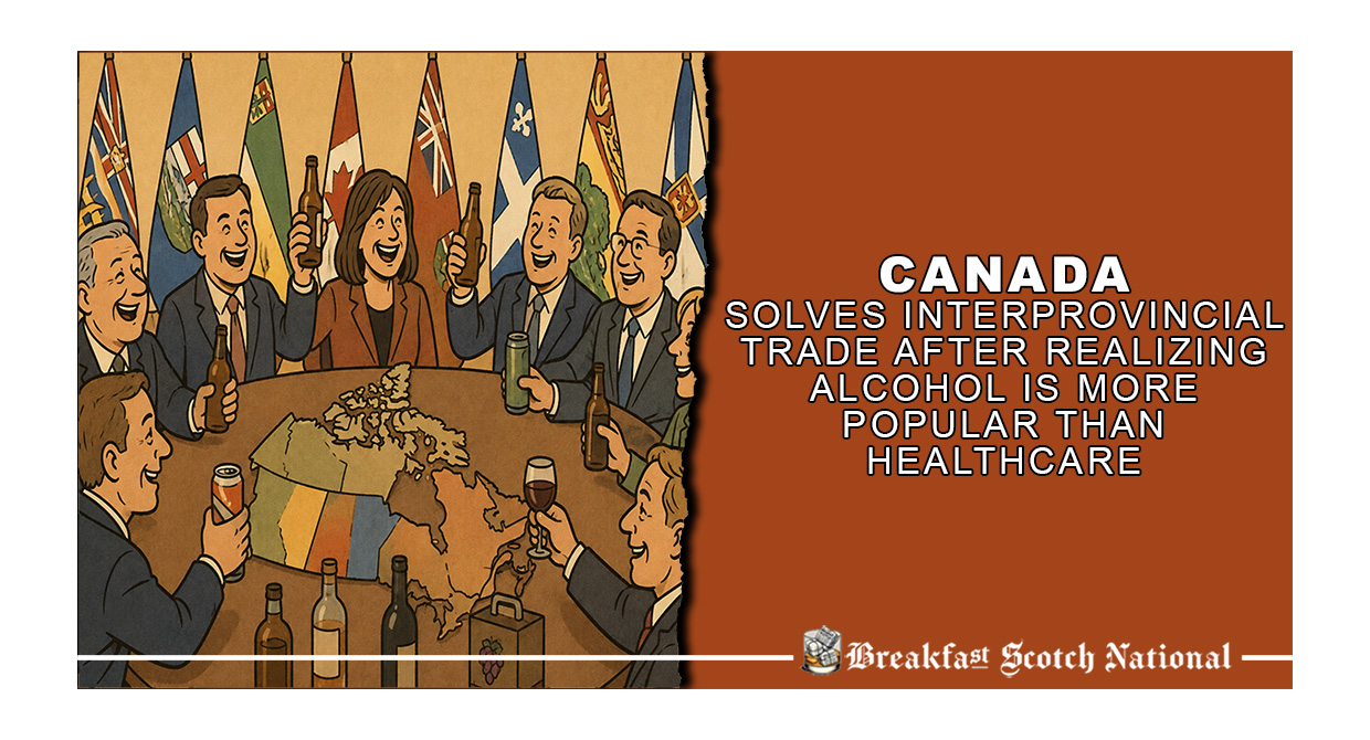 Canada Solves Interprovincial Trade After Realizing Alcohol Is More Popular Than Healthcare