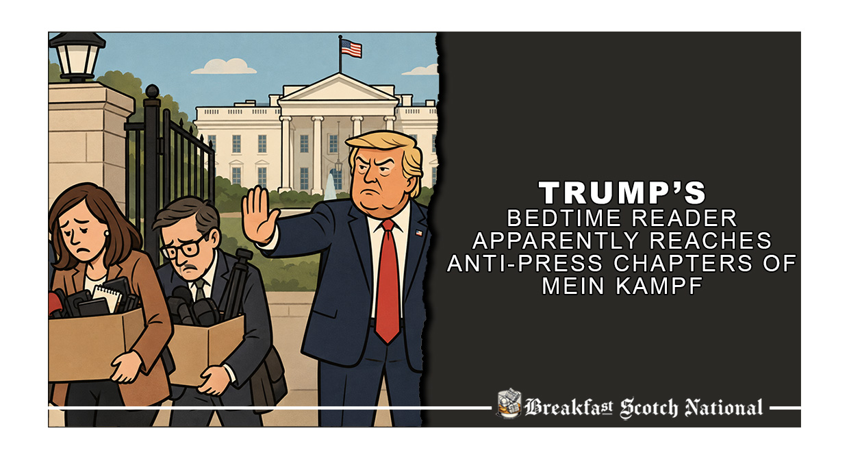 Trump’s Bedtime Reader Apparently Reaches Anti-Press Chapters Of Mein Kampf