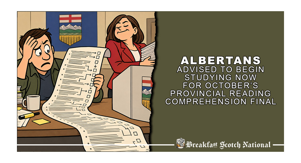 Albertans advised to begin studying now for October’s provincial reading-comprehension final